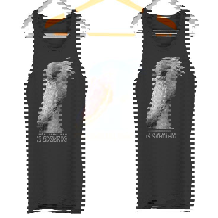 ハシビロコウそれはハシビロコウです タンクトップ