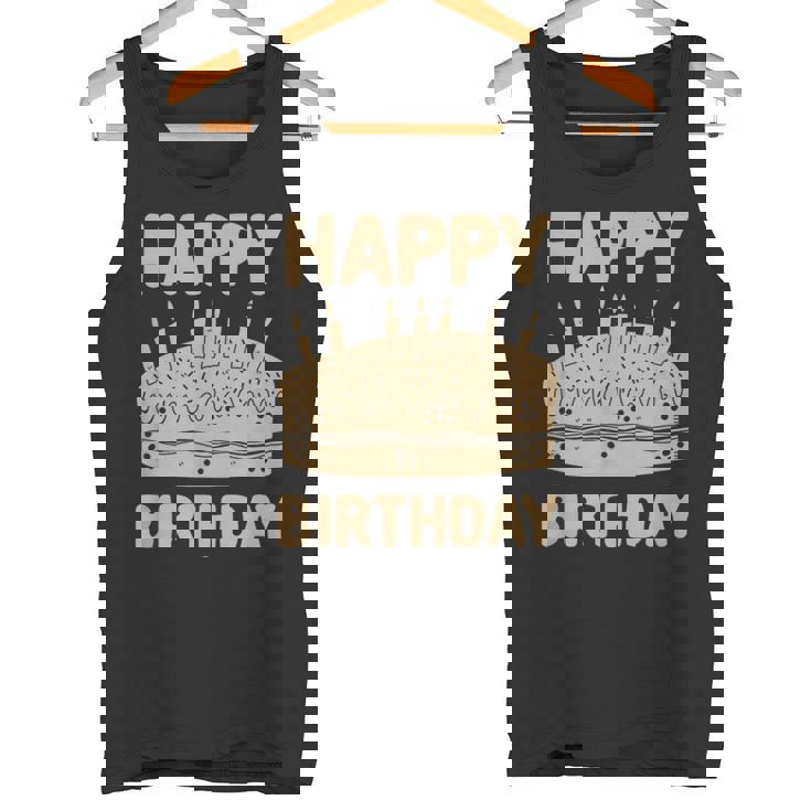 ハッピーバースデー-バースデーファニー タンクトップ