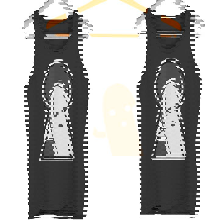 ハニワ くん 埴輪『古墳の 窓から』【ゆるフレンズ】歴史土器 キャラクター かわいい イラスト 面白い タンクトップ