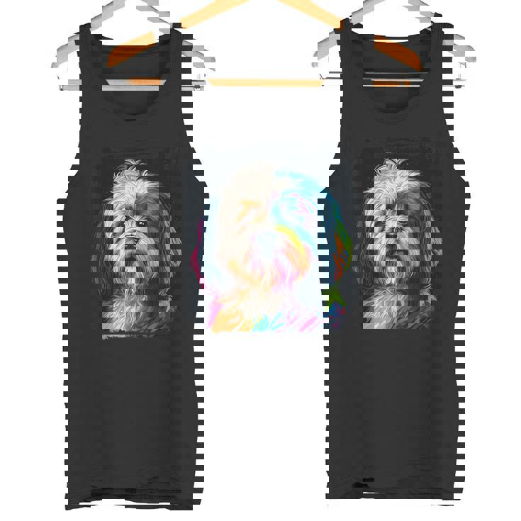 ハバニーズのアートワークを使用したハバニーズドッグオーナーデザイン。 タンクトップ