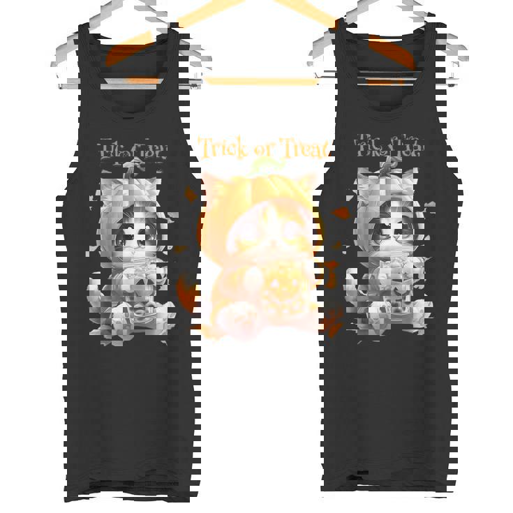 ハロウィン わがまま猫 ねこ ラーメン好き かわいい おもしろ マンガ タンクトップ