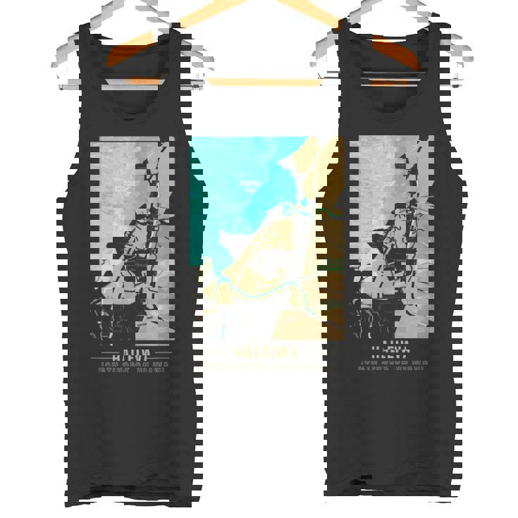 ハワイハレイワ ノースショア オアフ地図 タンクトップ