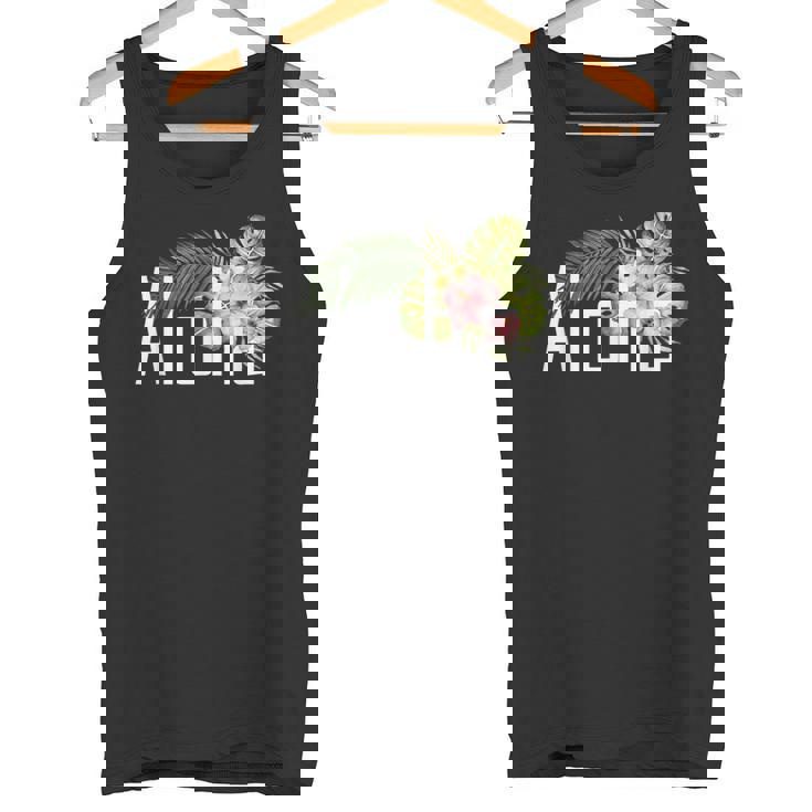 ハワイ島発アロハ フラワースピリットを感じる アロハ タンクトップ