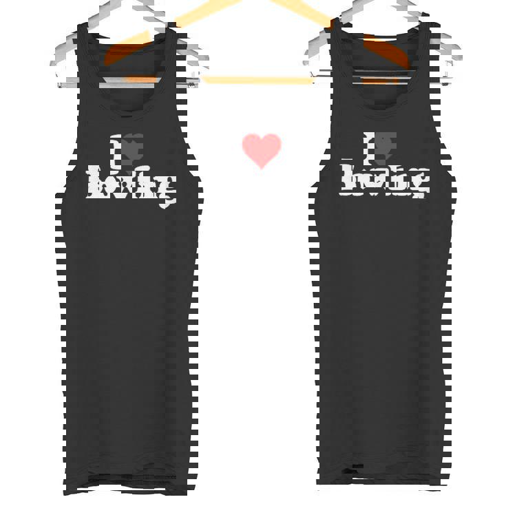 ハートボウリングが大好き タンクトップ