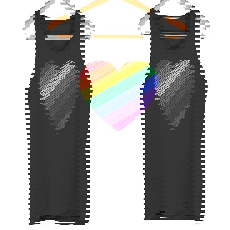 ハート・イン・ザ・カラーズ・オブ・ザ・レインボー タンクトップ