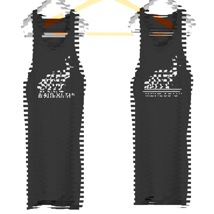 バスケットボール アメージング 進化論 面白い バスケ パロディ イラスト タンクトップ