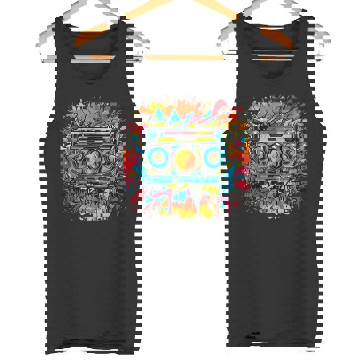 バスケットボール選手 アーバン グラフィック ノベルティ ビンテージアート タンクトップ