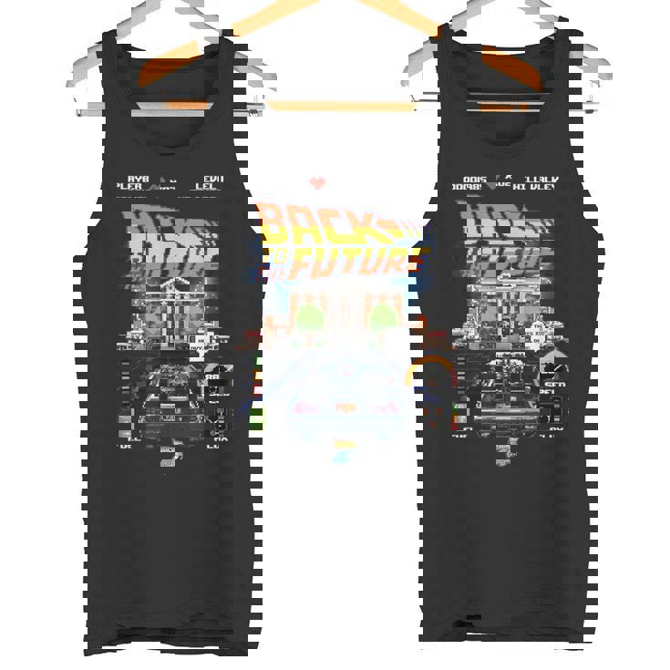 バック・トゥ・ザ・フューチャー 40周年記念ビデオゲームスタイル タンクトップ