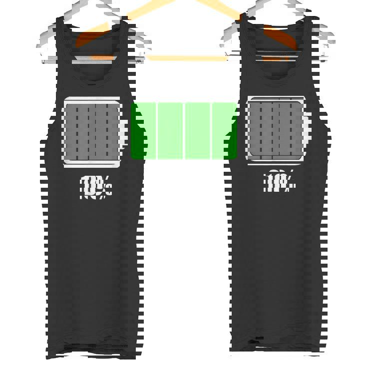 バッテリー 100 シャツ バッテリーフル充電 バッテリー満載 タンクトップ