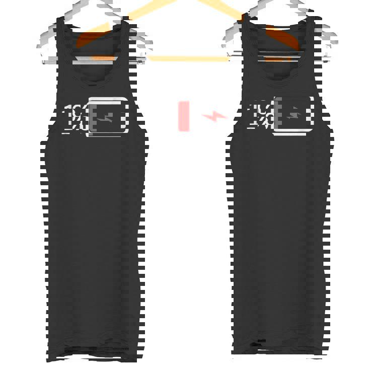 バッテリー1 – バッテリー1 I おもしろ低エネルギーパーセント タンクトップ