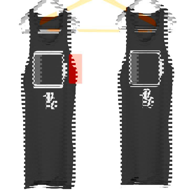バッテリー残り1バッテリーデッドtシャツバッテリー低下 タンクトップ