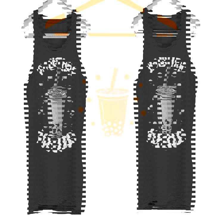 バブルティー かわいい カワイイ グラフィック 面白デザイン ボバティー タンクトップ