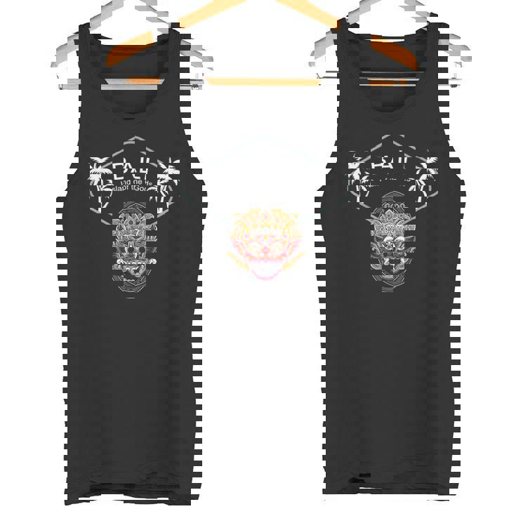 バリ島 バロンマスク 寺 ヤシの木 インドネシア 島 ウブド ギフト ジャワ島 ヌサ ペニダ お土産 サーフ ビーチ タンクトップ