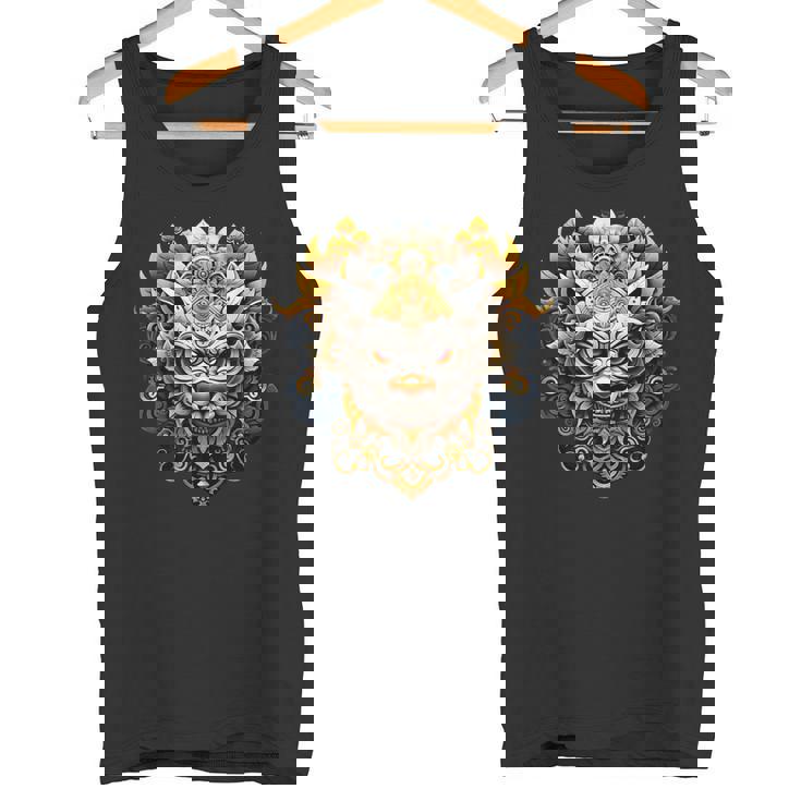 バリ文化 バロンマスク バリ インドネシア タンクトップ