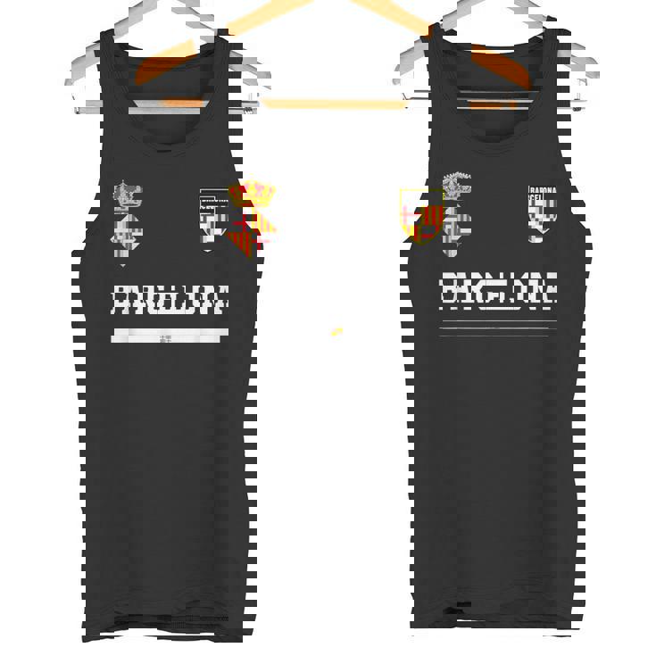 バルセロナ サッカースポーツ フラッグ フットボール タンクトップ