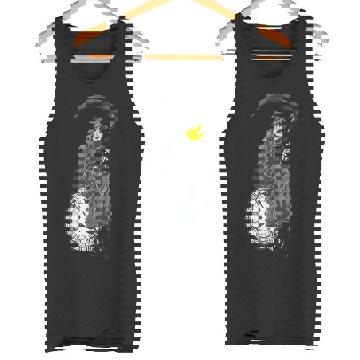 バンクシーの死神時計 タンクトップ