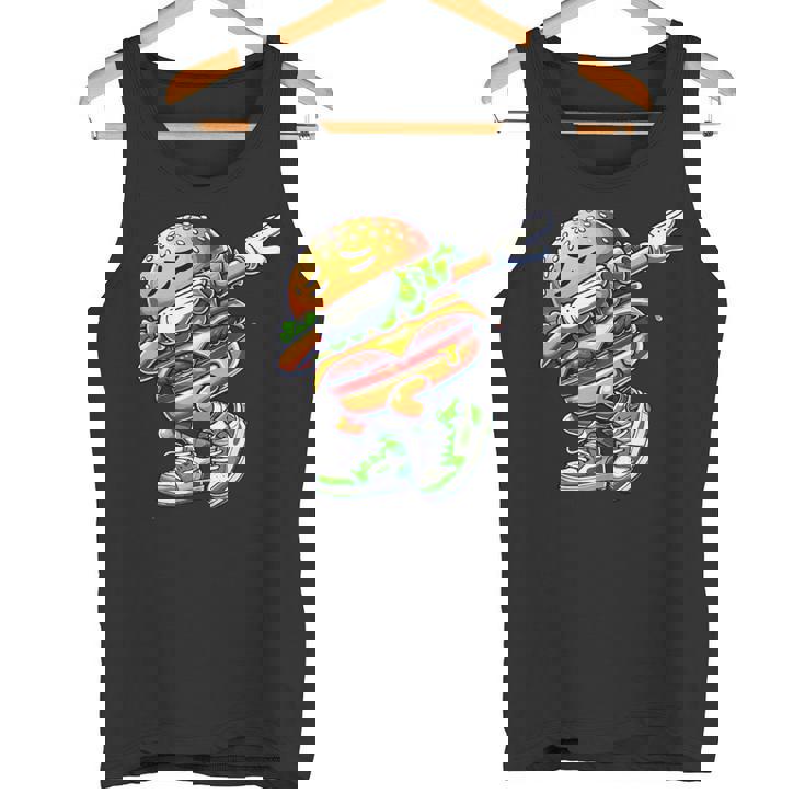 バーガー ダビング チーズ バーガー デイダンス 面白い ハンバーガー タンクトップ