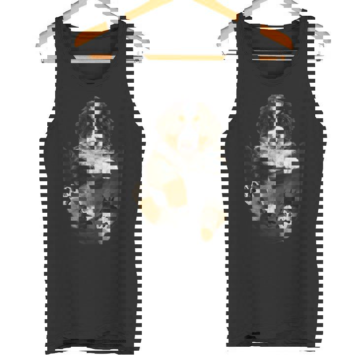 バーニーズ愛好家のためのポケットに入った面白いバーニーズマウンテンドッグ タンクトップ