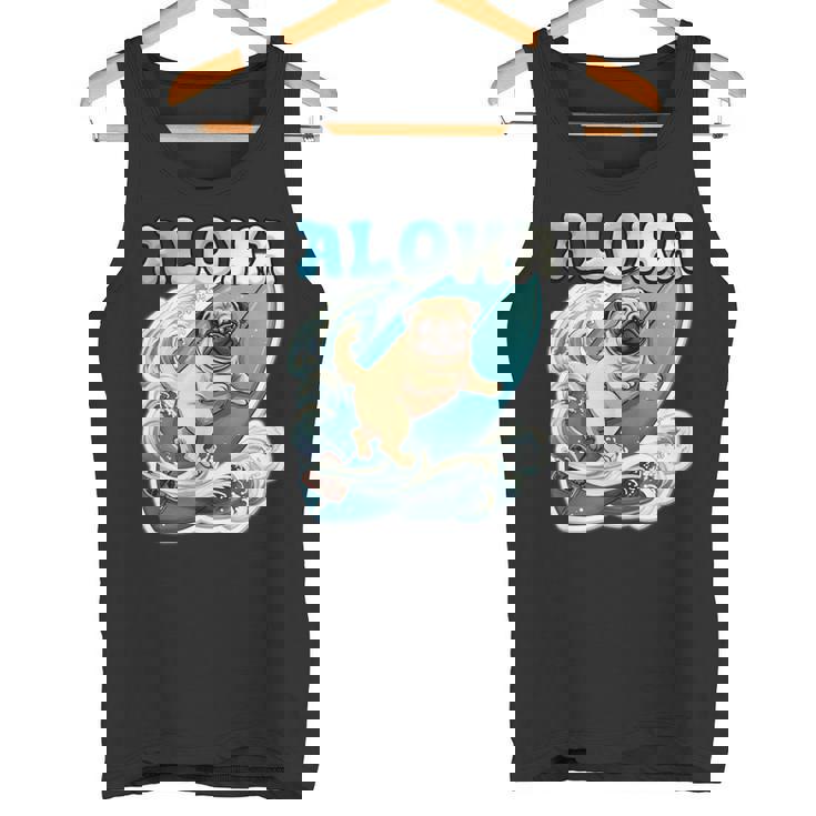 パグサーフィン アロハ サーフボード&ウェーブ タンクトップ