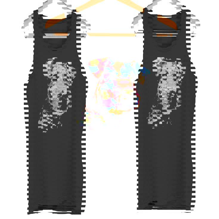 パステルペイント エアデールテリアポートレート タンクトップ