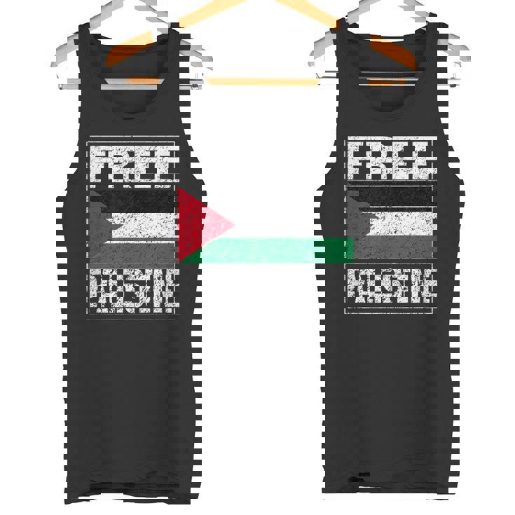 パレスチナの国旗 パレスチナが好きです タンクトップ