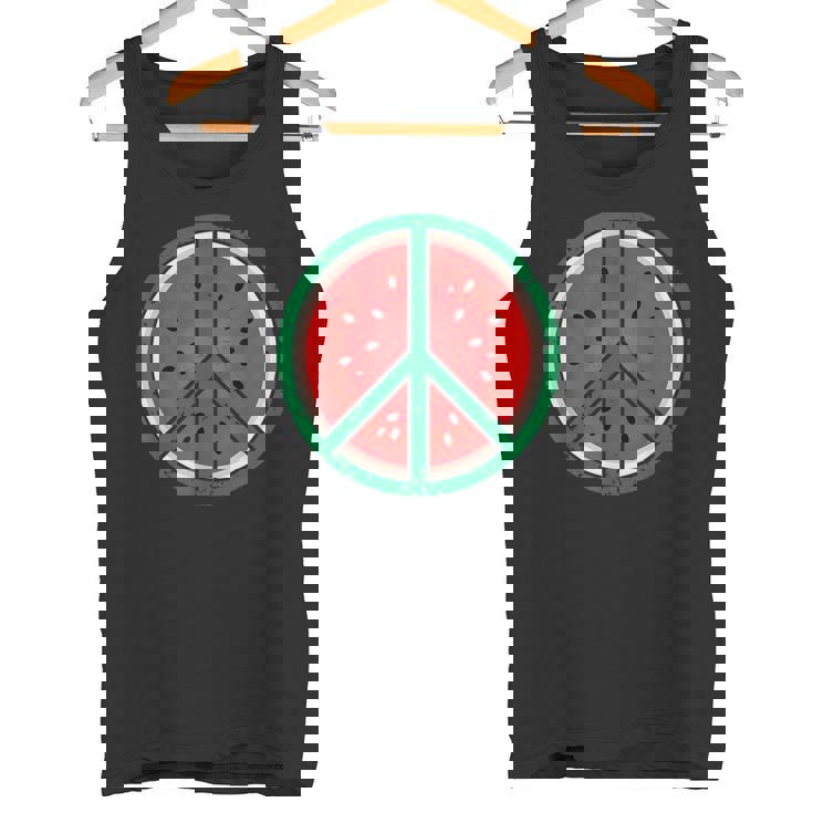 パレスチナシャツ スイカ ピースサイン パレスチナ国旗 タンクトップ