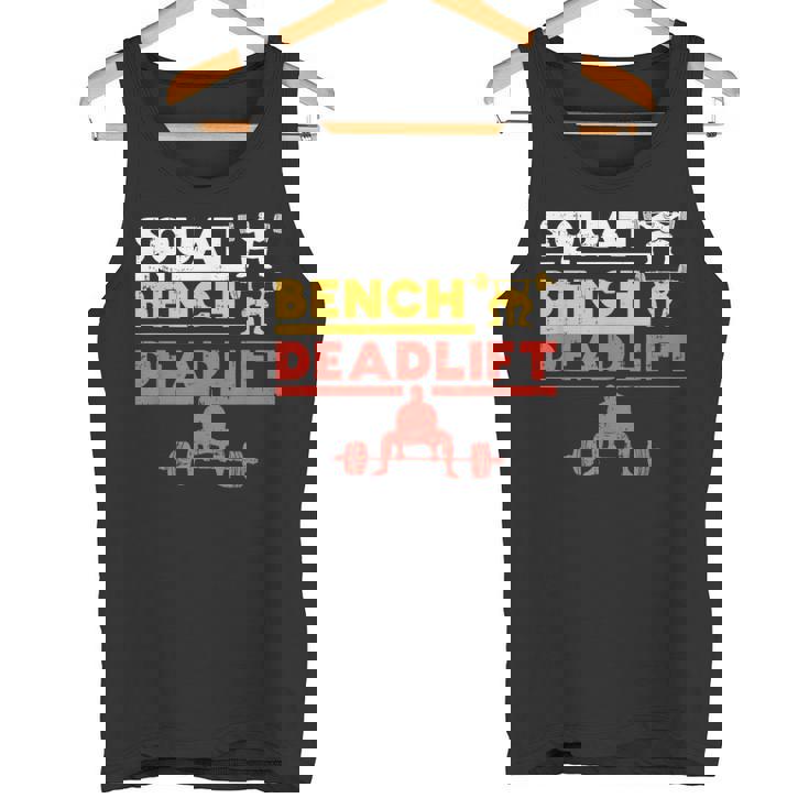 パワーリフティング、スクワット、ベンチ、デッドリフト、ウェイトリフティングtシャツ タンクトップ