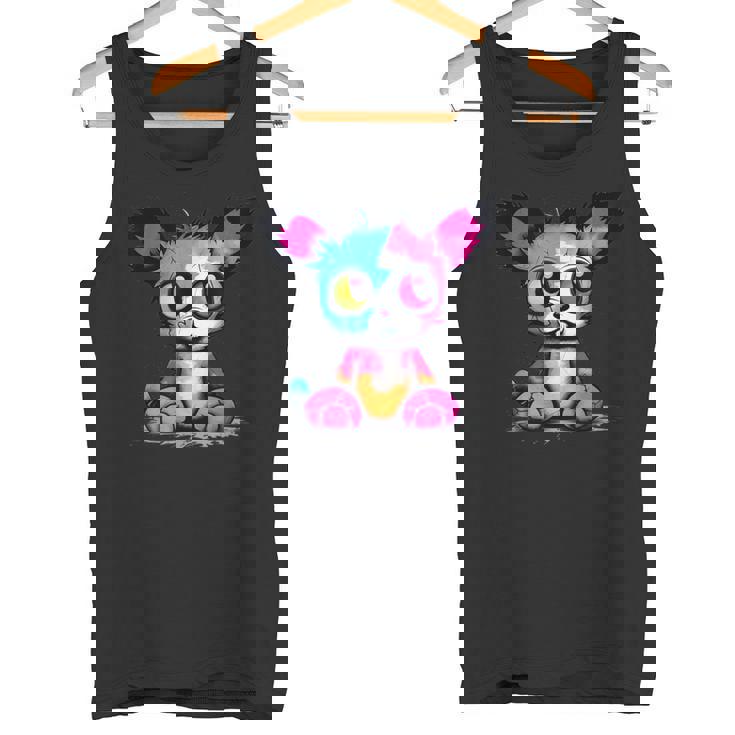 パンク モンスター 都会のぬいぐるみ くま 不気味でかわいい 怖い タンクトップ