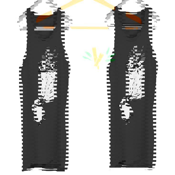 パンダのポケットに入ったパンダ タンクトップ