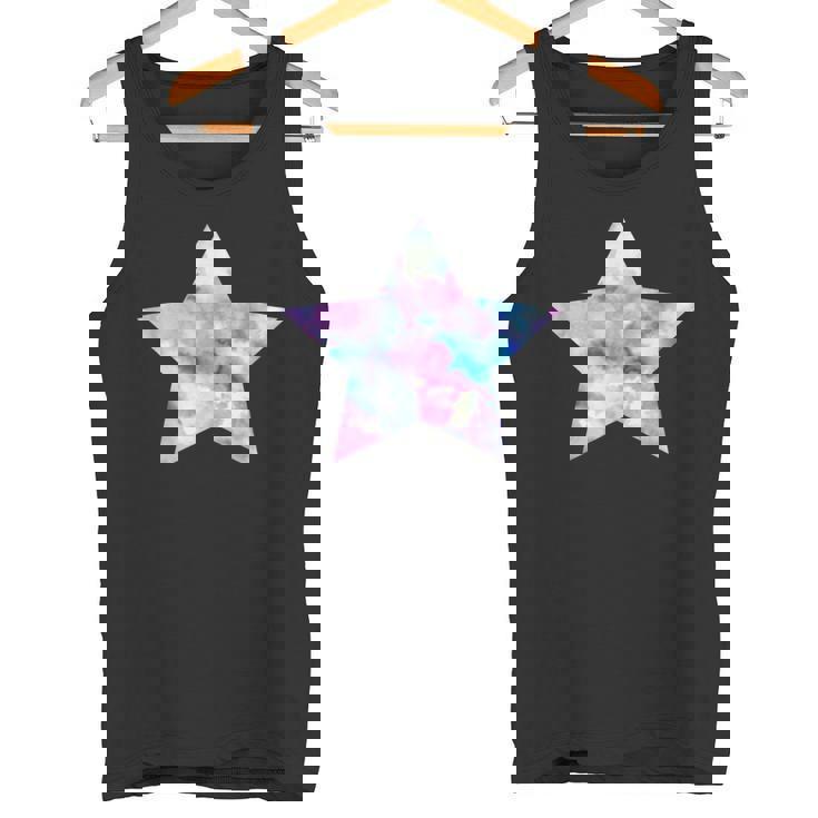 パープル ピンク ブルー プリティ スター タンクトップ