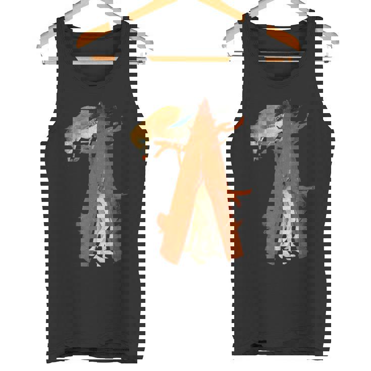 ヒエロニムス ボッシュ 鳥と木 地上の喜びの庭 タンクトップ