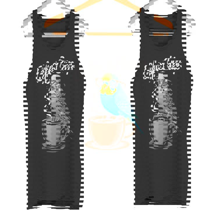 ヒップスター セキセイインコ コーヒー セキセイインコ タンクトップ