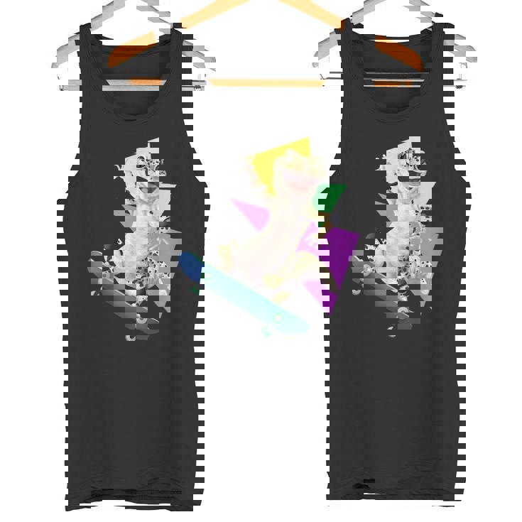 ヒョウモントカゲモドキ スケートボードのトカゲ タンクトップ