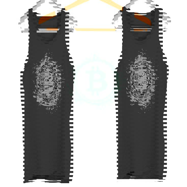 ビットコイン Btcシンボル 暗号とビットコイン タンクトップ