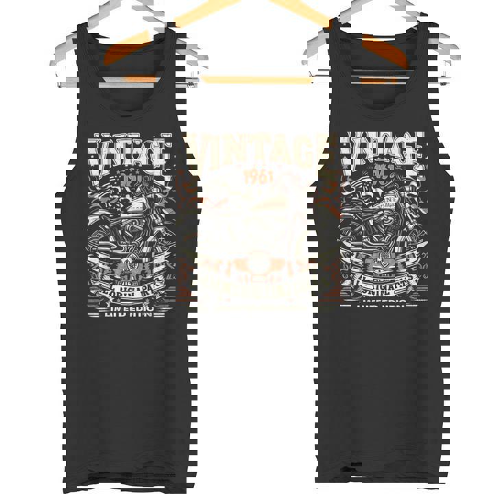 ビンテージ 1961 1961年生まれ 63歳の誕生日 バイクバイカー タンクトップ