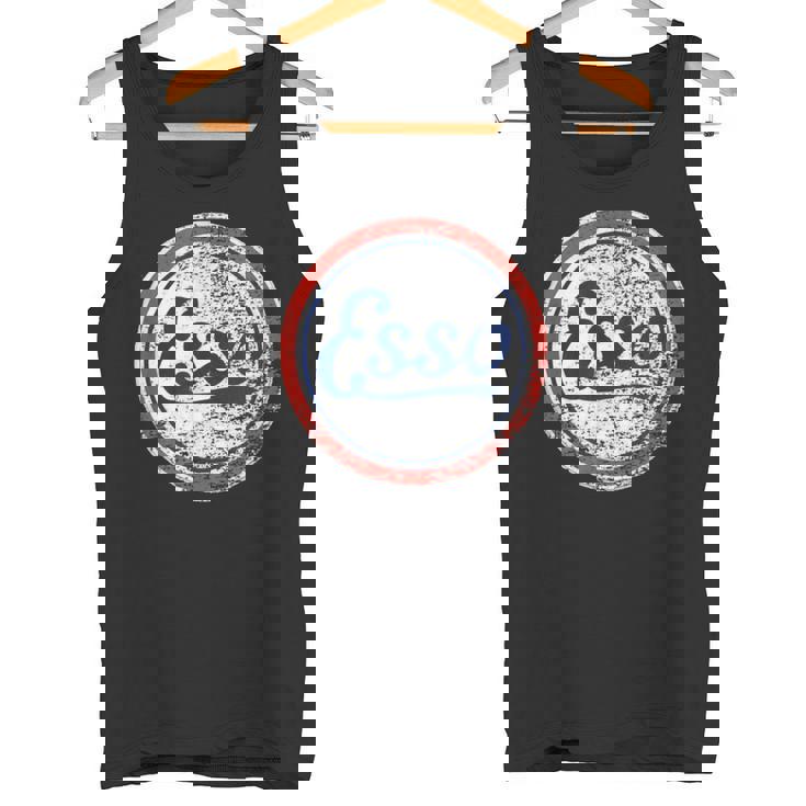 ビンテージ Esso ガソリンスタンドサイン タンクトップ