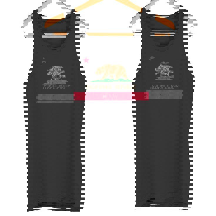 ビンテージ1846年カリフォルニアベアリパブリックカリフォルニア州旗 タンクトップ