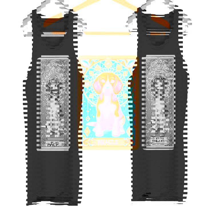 ビーグル 面白いtシャツ 犬 タロット カード かわいい メンズ 子供 おもしろ 服 グッズ ネタ タンクトップ