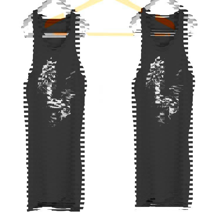 ピアノを弾く猫 ヴィンテージ ジャズ ミュージシャン ピアニスト タンクトップ