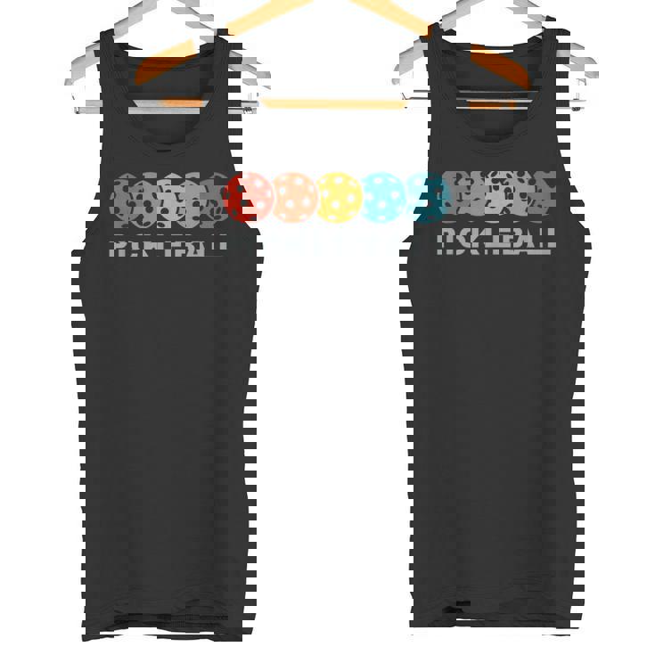 ピックルボール プレーヤー レトロなピックルボール タンクトップ