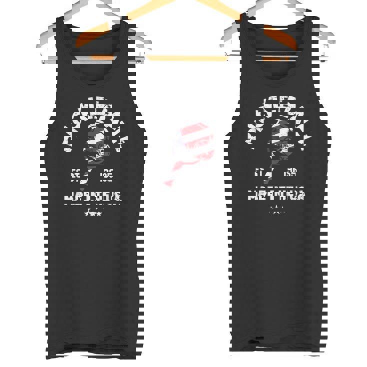 ピックルボール 愛国的 アメリカ国旗 Est 1965 タンクトップ