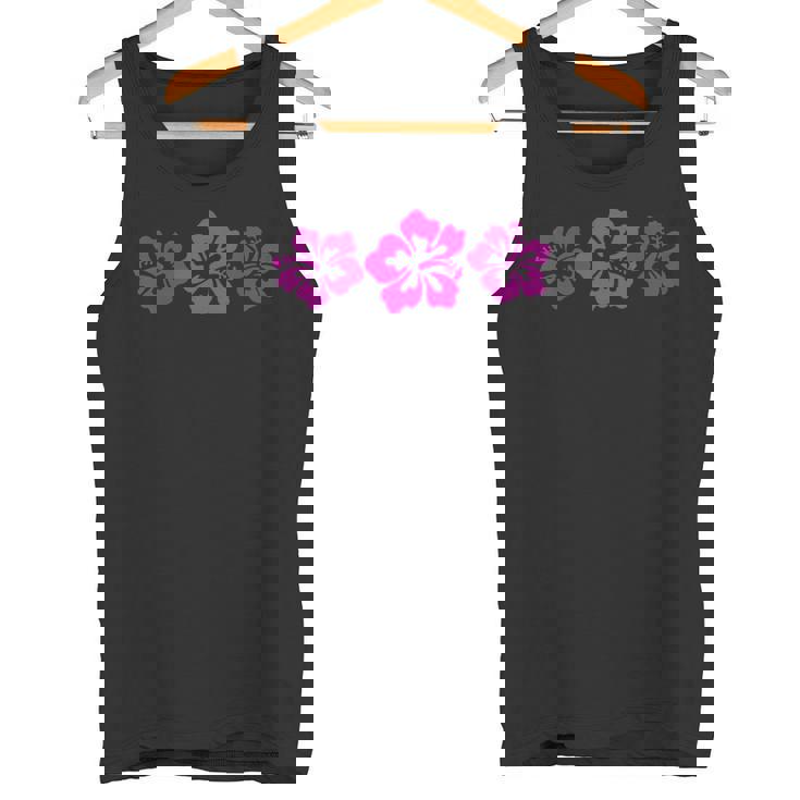 ピンク ハイビスカス フラワー ハワイアン タンクトップ