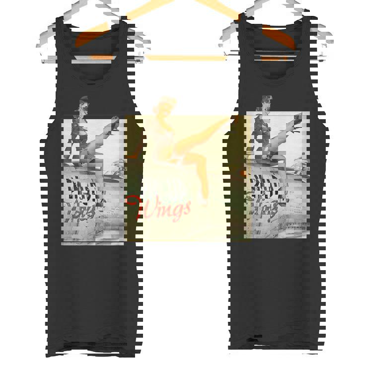 ピンナップガールの羽ビンテージポスターww2 タンクトップ