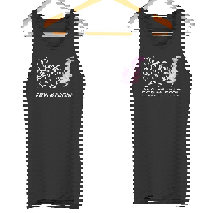 ピースラブウーパールーパールーパーレトロウーパールーパーラバー タンクトップ