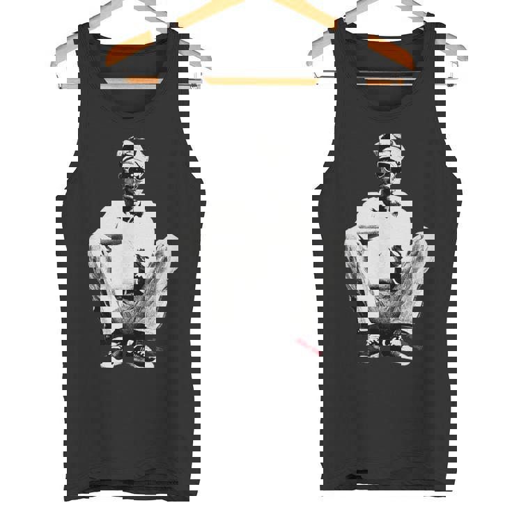 ピーター・トッシュ 座っている写真 リー・ジャフィー タンクトップ