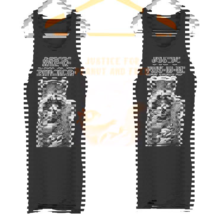 ピーナッツとフレッドの正義 ピーナッツリス フレッドアライグマ タンクトップ