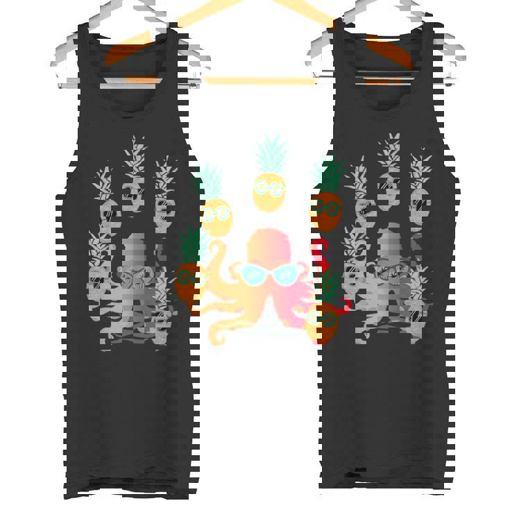 ファニー クール オレンジ タコ ジャグリング パイナップル タンクトップ