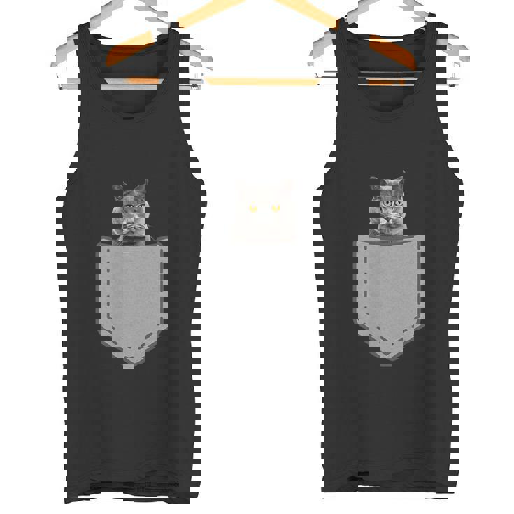 ファニーブリティッシュショートヘア猫 タンクトップ