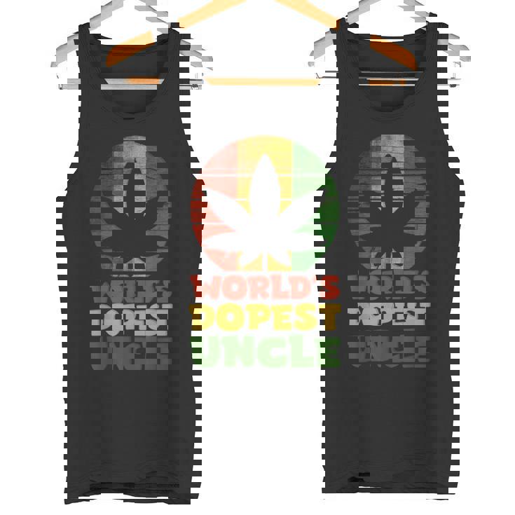 ファニーワールド クールな叔父さん ラスタカラー タンクトップ