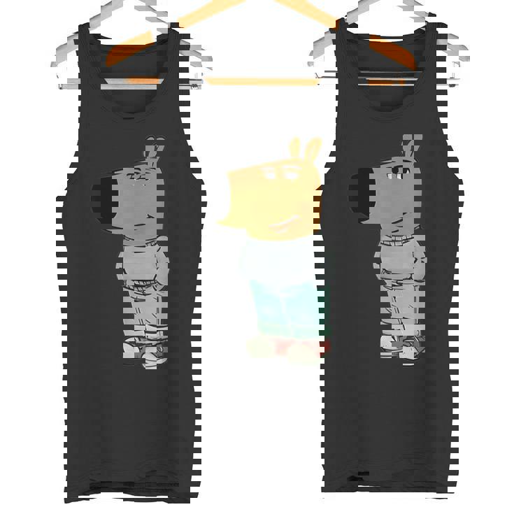 ファニー・ジェネ・アルファ・チル・ガイ・ミーム・ドッグ・クール・インターネット・ステートメント タンクトップ